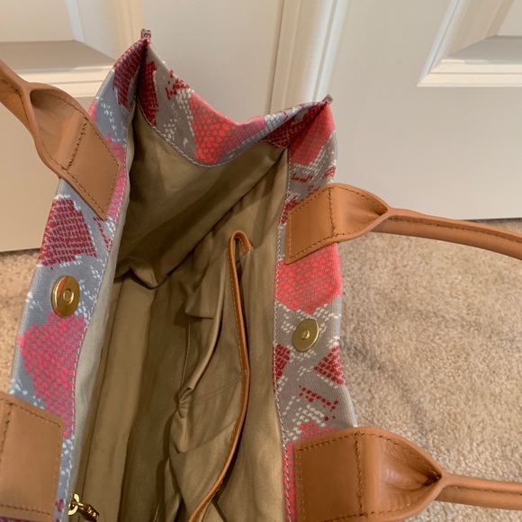 Leather and Canvas Satchel - Picture 8 of 8